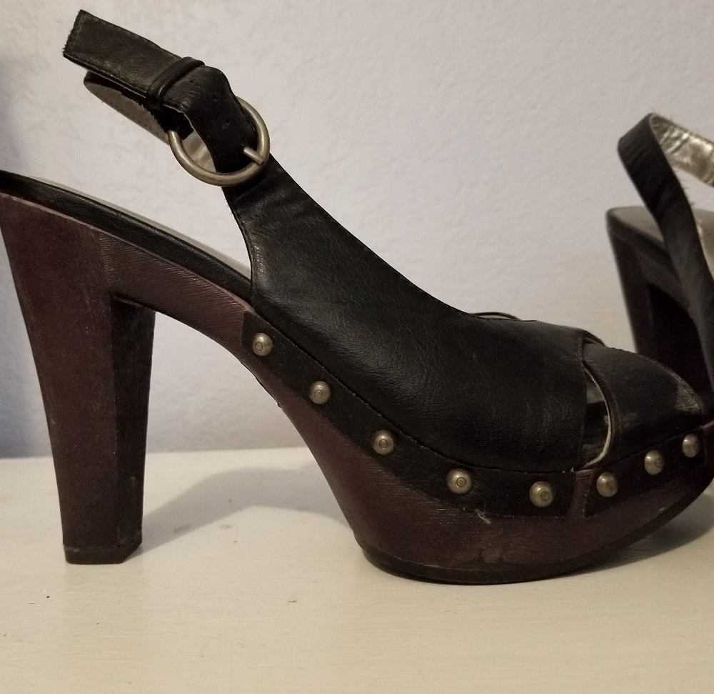 Black Platform  Sandals